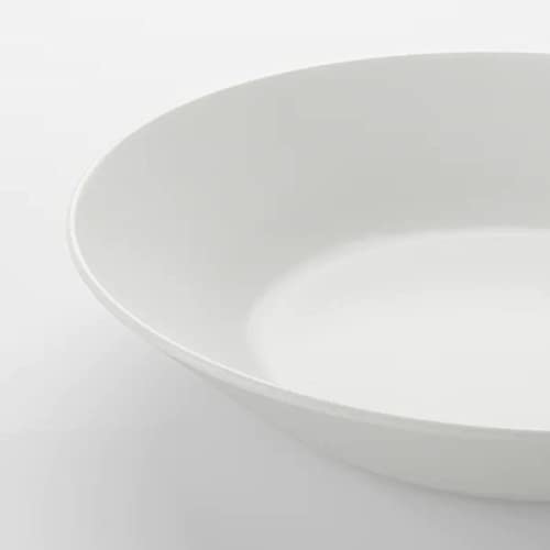 وعاء عميق ايكيا زجاج أوبال - 20 سم - 6 قطع - أبيض