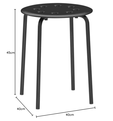 كرسي ماريوس ايكيا - 45 سم - أسود