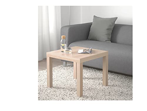 ترابيزة جانبية خشب ايكيا لاك - 55 سم - بيج