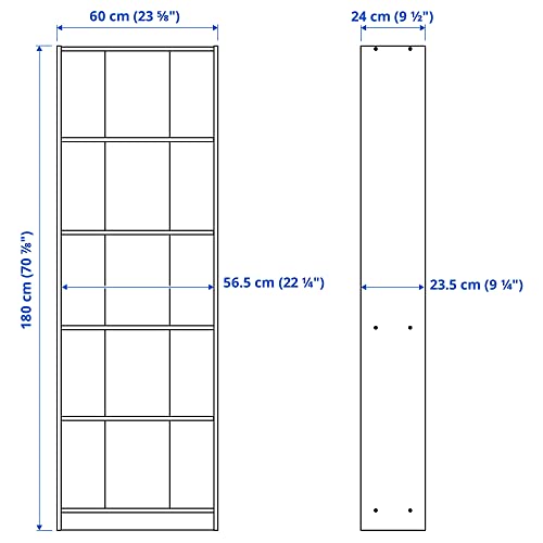 مكتبة ايكيا جريسبي للكتب - 60×180 سم - ابيض