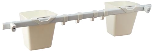 عمود تعليق ايكيا سنرستا - 4 خطافات وحاويتين - أبيض