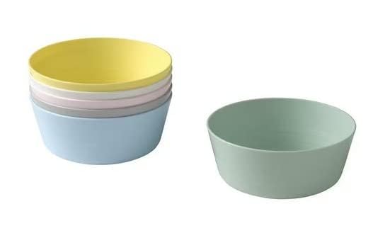 مجموعة ادوات مائدة بلاستيكية من ايكيا - 18 قطعة - متعدد الألوان