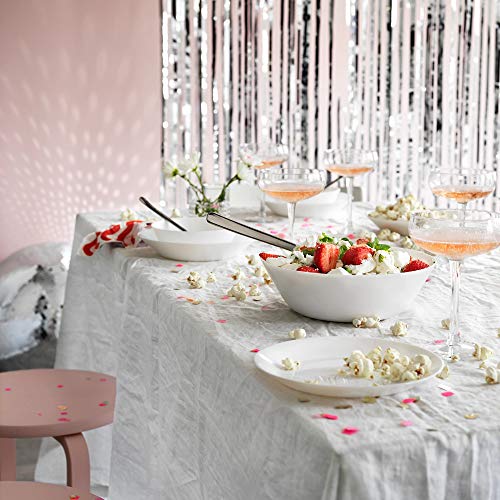 طقم أطباق جابية كلاسيكية - 19 سم - 6 قطع - أبيض