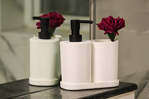 موزع صابون بلاستيكي ايكيا - ابيض/اسود
