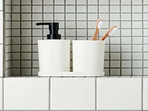 طقم اكسسوارات حمام ايكيا اسيا - 3 قطع - أبيض