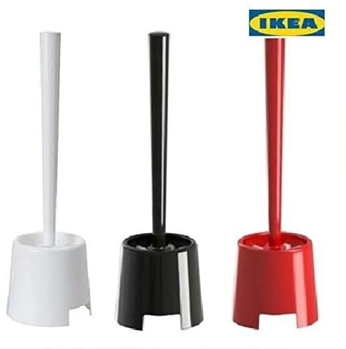 فرشاة مرحاض بولمن بحامل، 2 قطعة - اسود