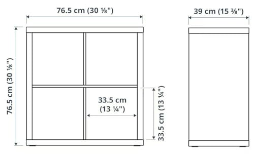 وحدة رفوف ايكيا كالاكس - ابيض