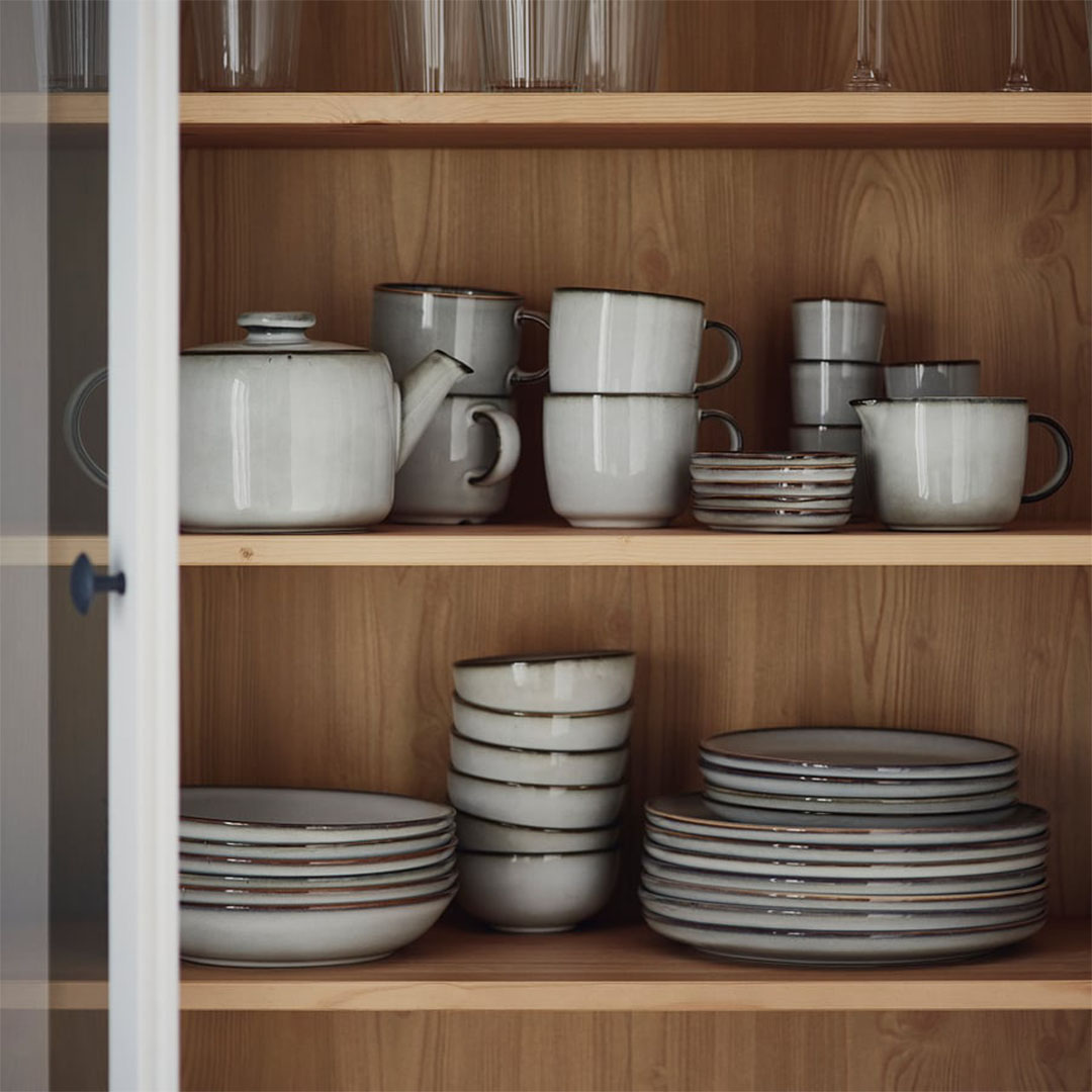 مج عميق GLADELIG من ايكيا - رمادي - 370 مل