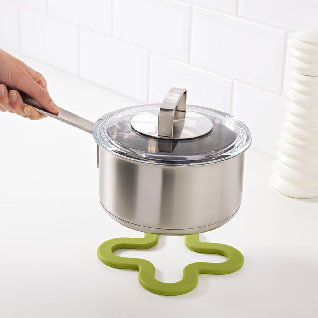 حامل قدر LAGG من ايكيا - أخضر - ‎18x18 سم‏