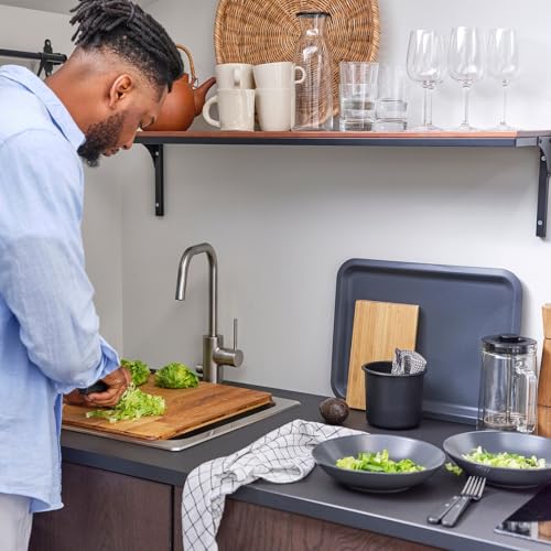 ايكيا تيانج صينية تقديم سلطة بلاستيكية - رمادي