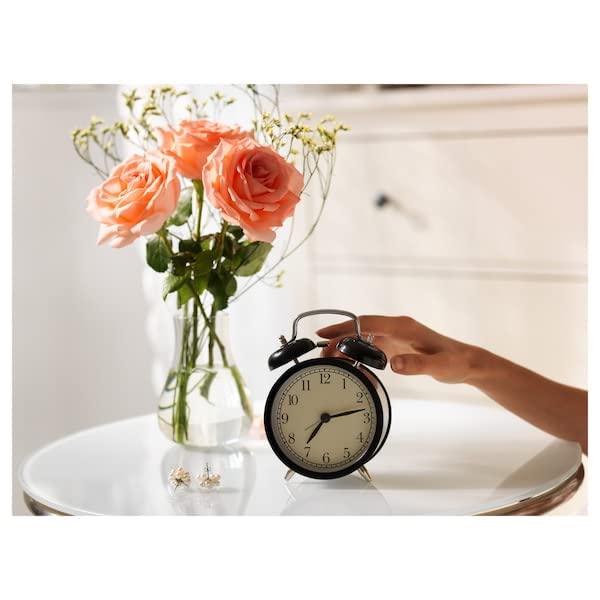 ساعة منبه ديكاد من الستيل ايكيا - أسود
