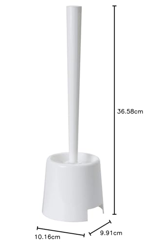 حامل وفرشاة تواليت ايكيا - أبيض