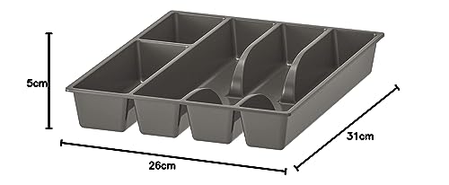 منظم ادوات طعام سماكر ايكيا - 2 قطعة - رمادي