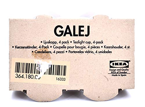 شمعدانات جاليج للشموع الصغيرة ايكيا - 4 قطع