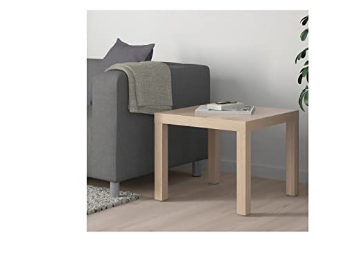 ترابيزة جانبية خشب ايكيا لاك - 55 سم - بيج