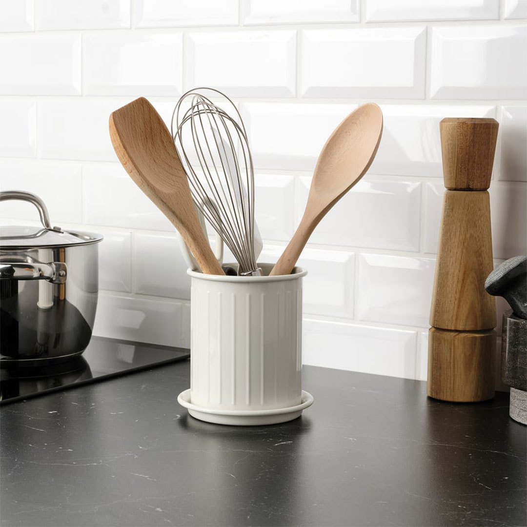 حامل أدوات طعام VÄLVÅRDAD من ايكيا - بيج - 13 سم