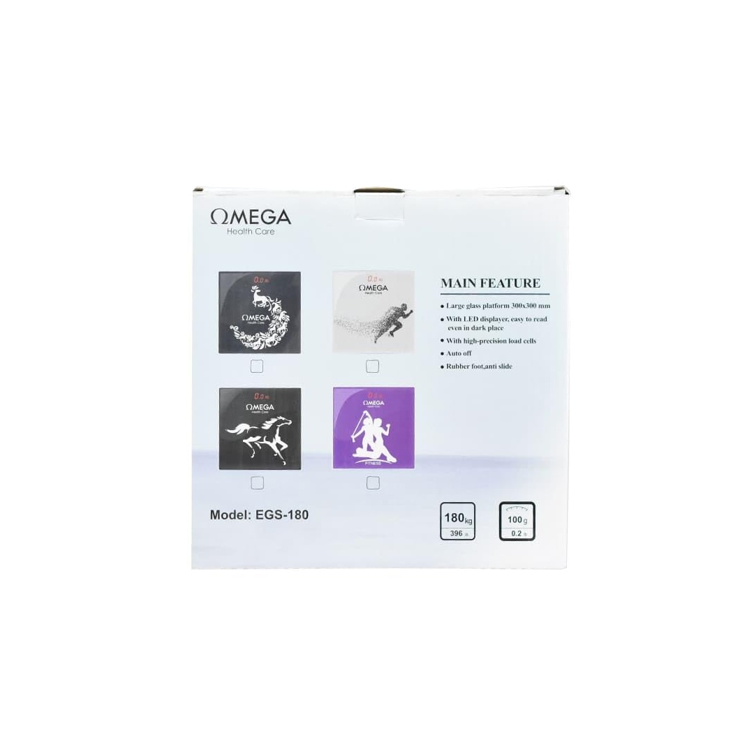ميزان ديجيتال من اوميجا يتحمل حتي 180 كيلو