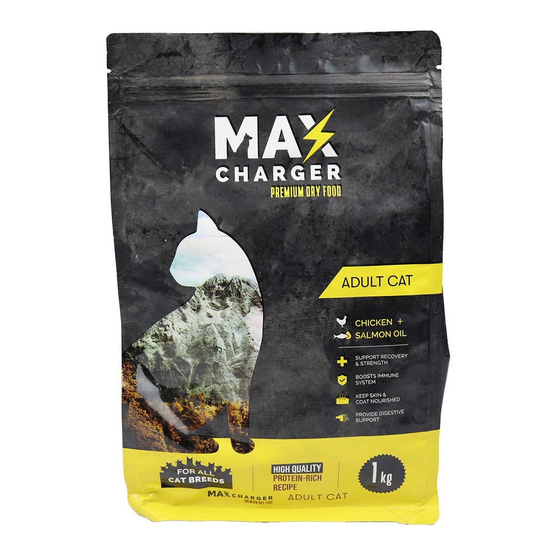 دراي فود للقطط من ماكس تشارجر بريميوم - 1 كجم