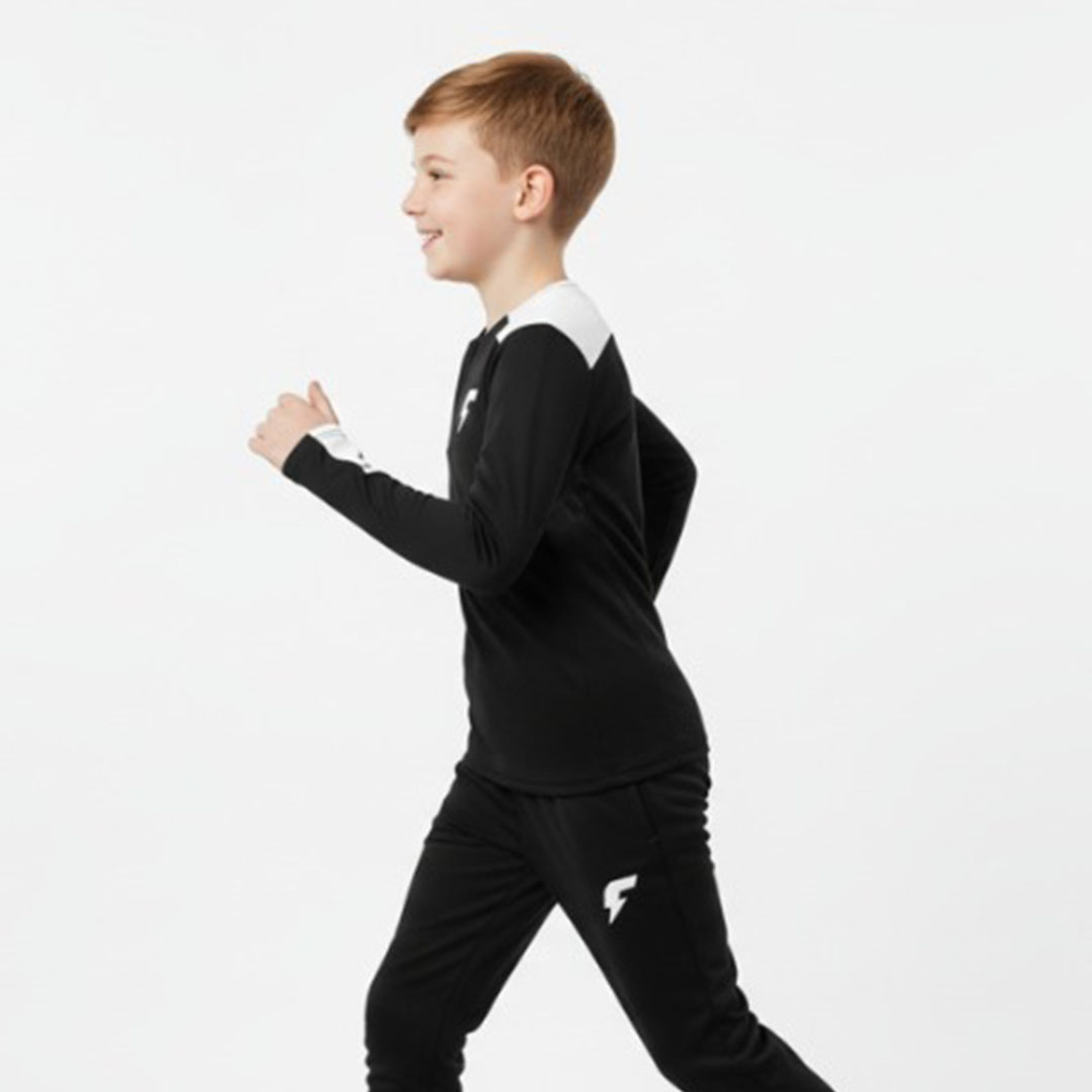 ترنج رجالي و اولادى رياضي قطن من فابريك - أسود