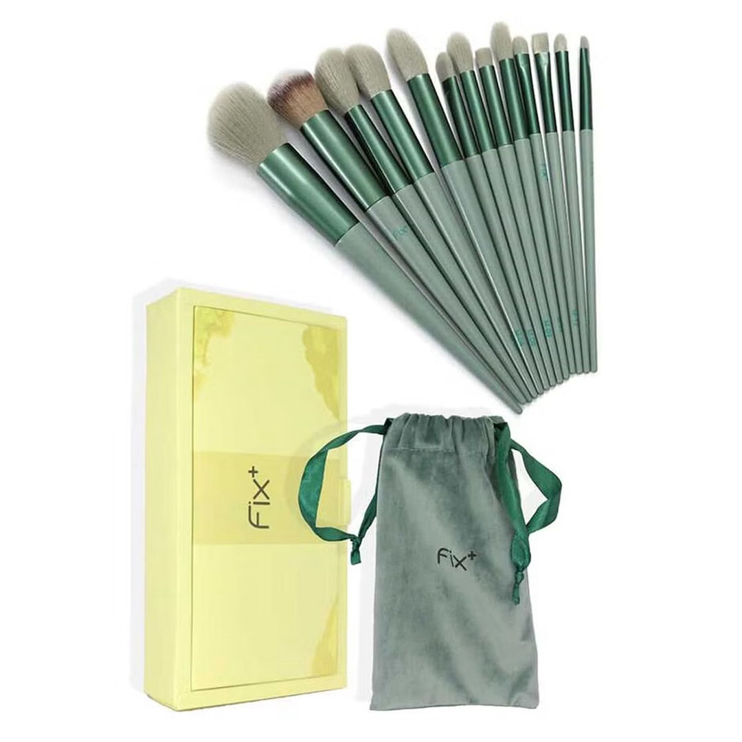 مجموعة فرش مكياج احترافية - 13 قطعة