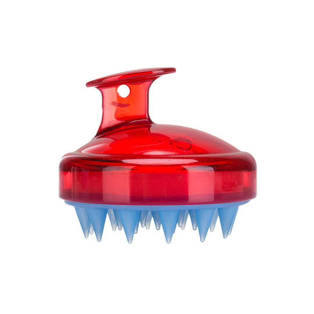 Red Scalp Massage Brush for Hair Care