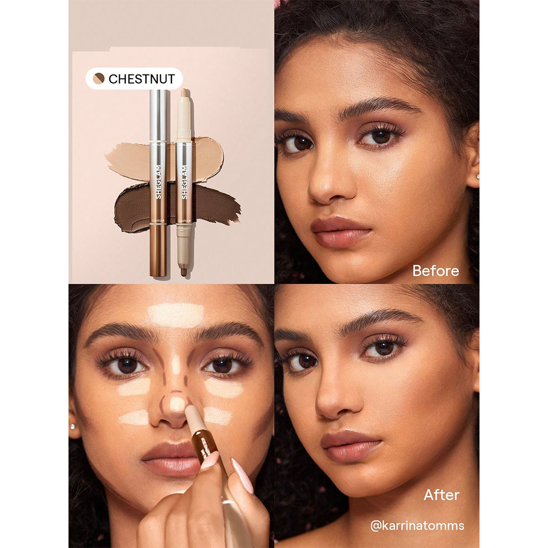 قلم تحديد كنتور و كنسيلر 2 في 1 - درجة شيستنوت