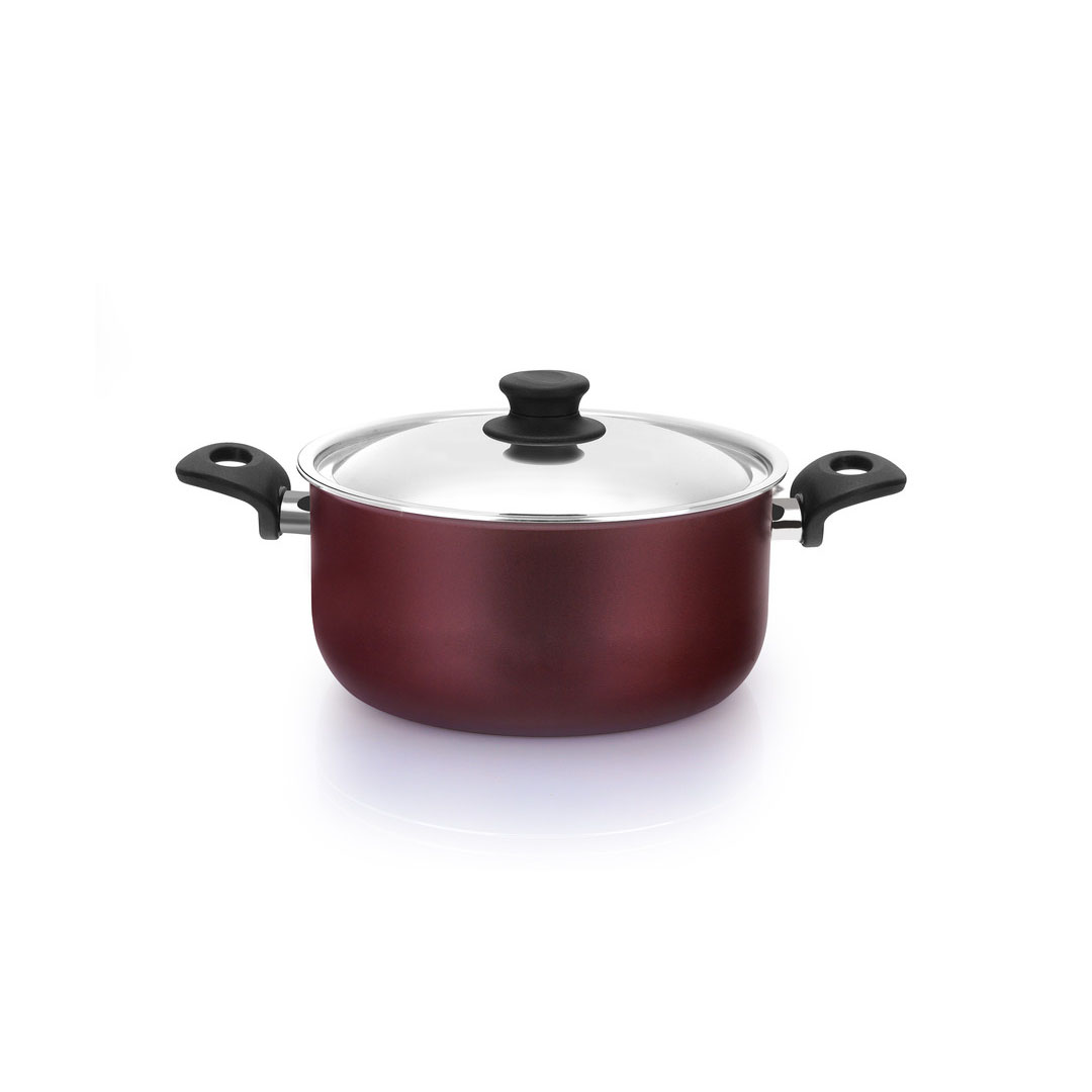 حلة بغطاء المنيوم غير لاصقة تروفال - مقاس 28 - نبيتي