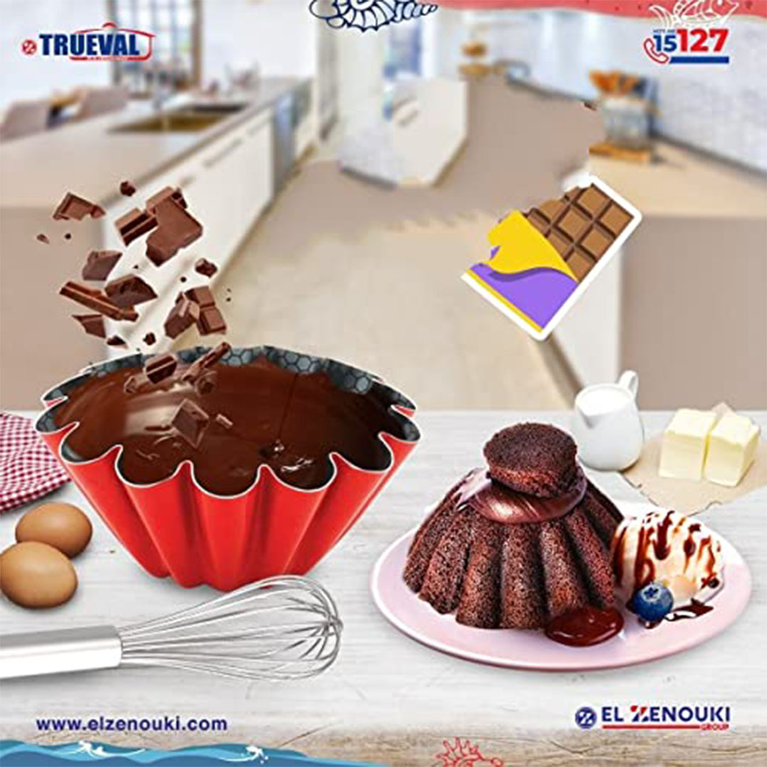 تروفال قالب بريوش - أحمر