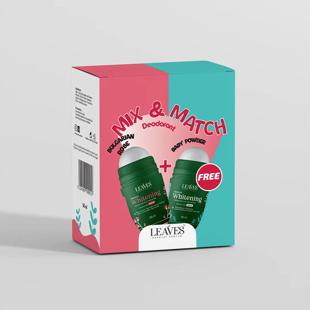 مزيل العرق من ليڤز برائحة بودرة الأطفال + الورد البلغاري - 50 مل + 50 مل