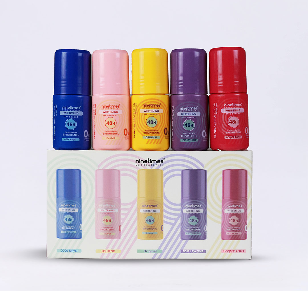 ناين تايمز مزيل عرق - 250 مل - 5 قطع