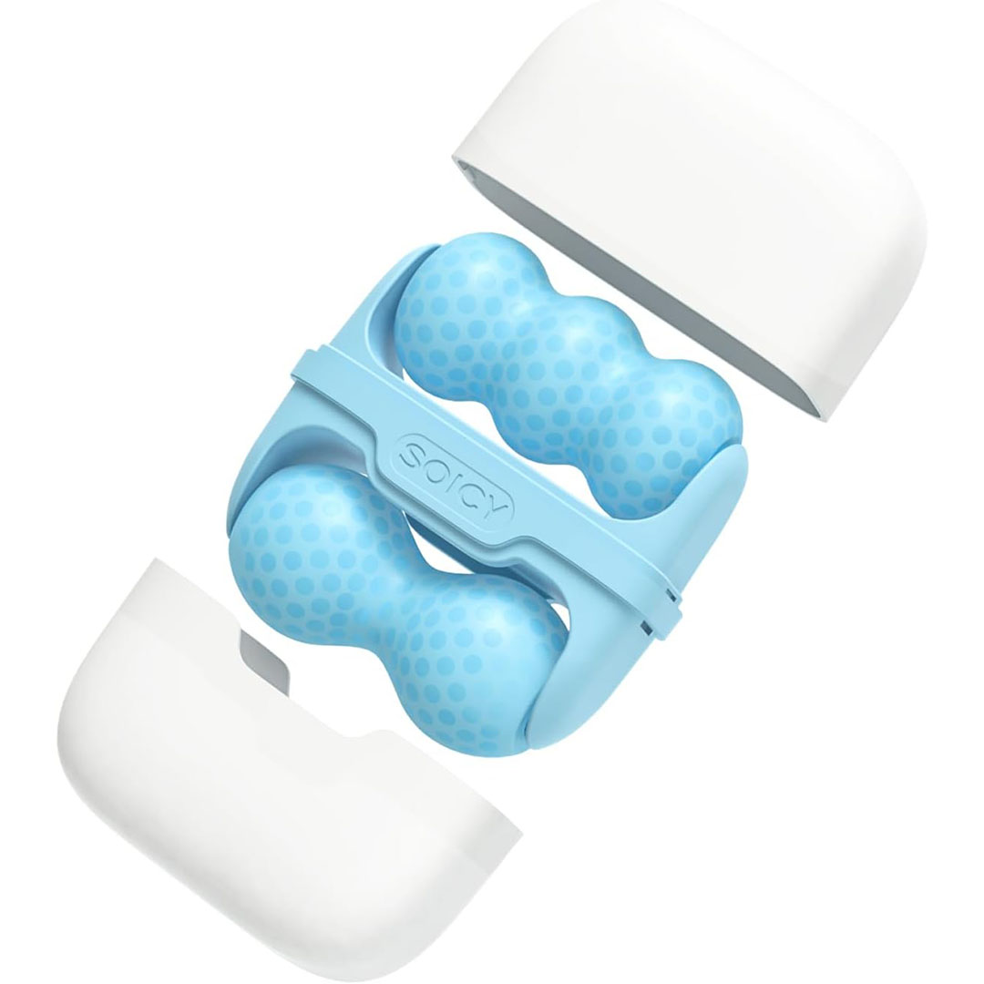 بكرة ثلج للوجه مزدوجة الاطراف - أزرق