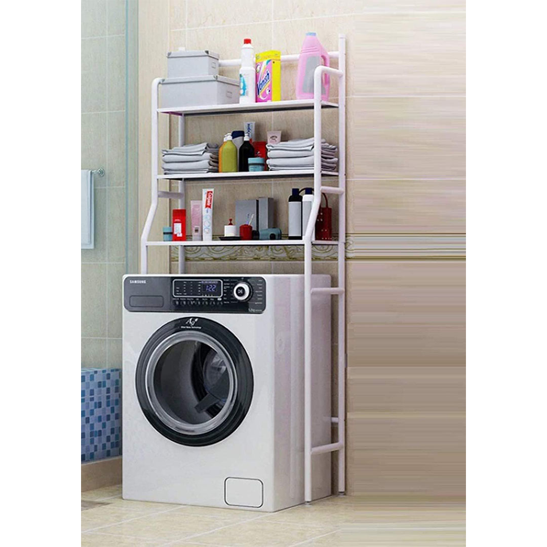 رف تخزين - 3 طبقات - أبيض