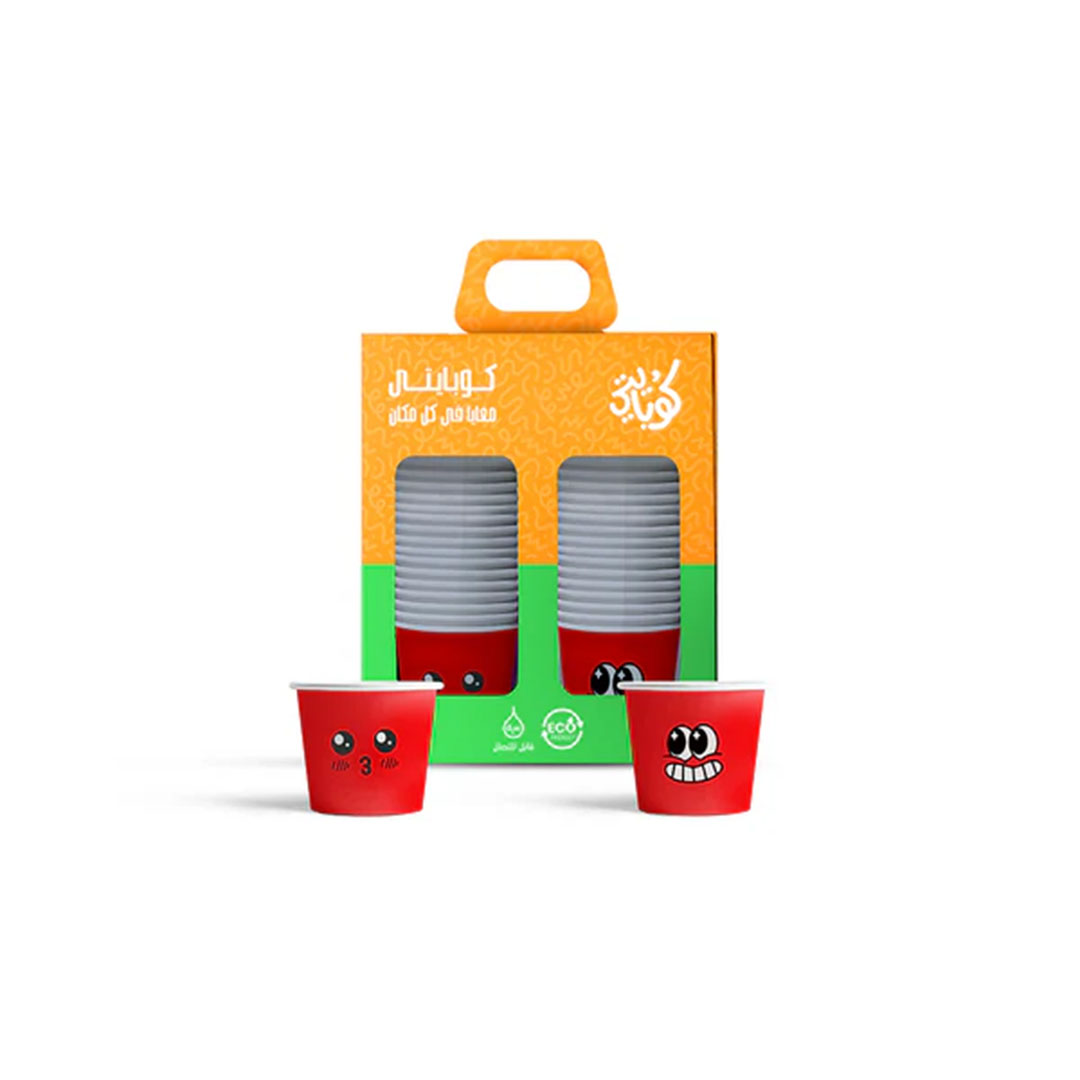 اكواب ورقية من كوبايتى - 100 مللي - 50 قطعة