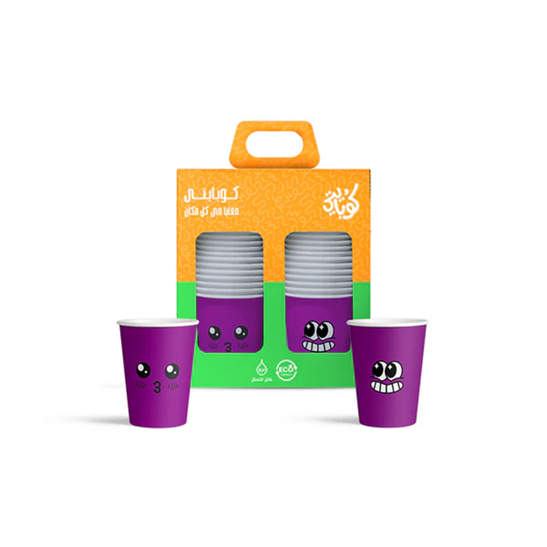 اكواب ورقية من كوبايتى - 255 مللي - 50 قطعة