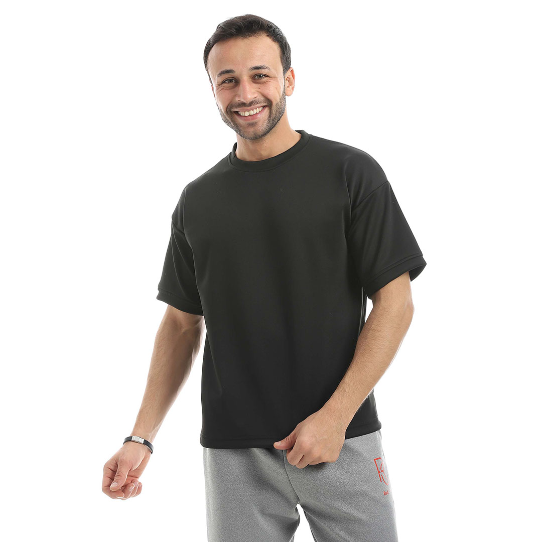 تي شيرت رجالي نصف كم أوفر سايز