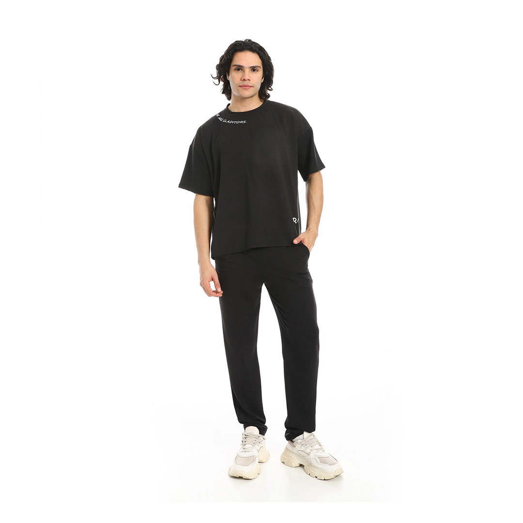 تيشيرت وبنطلون مطبوع رجالي a40