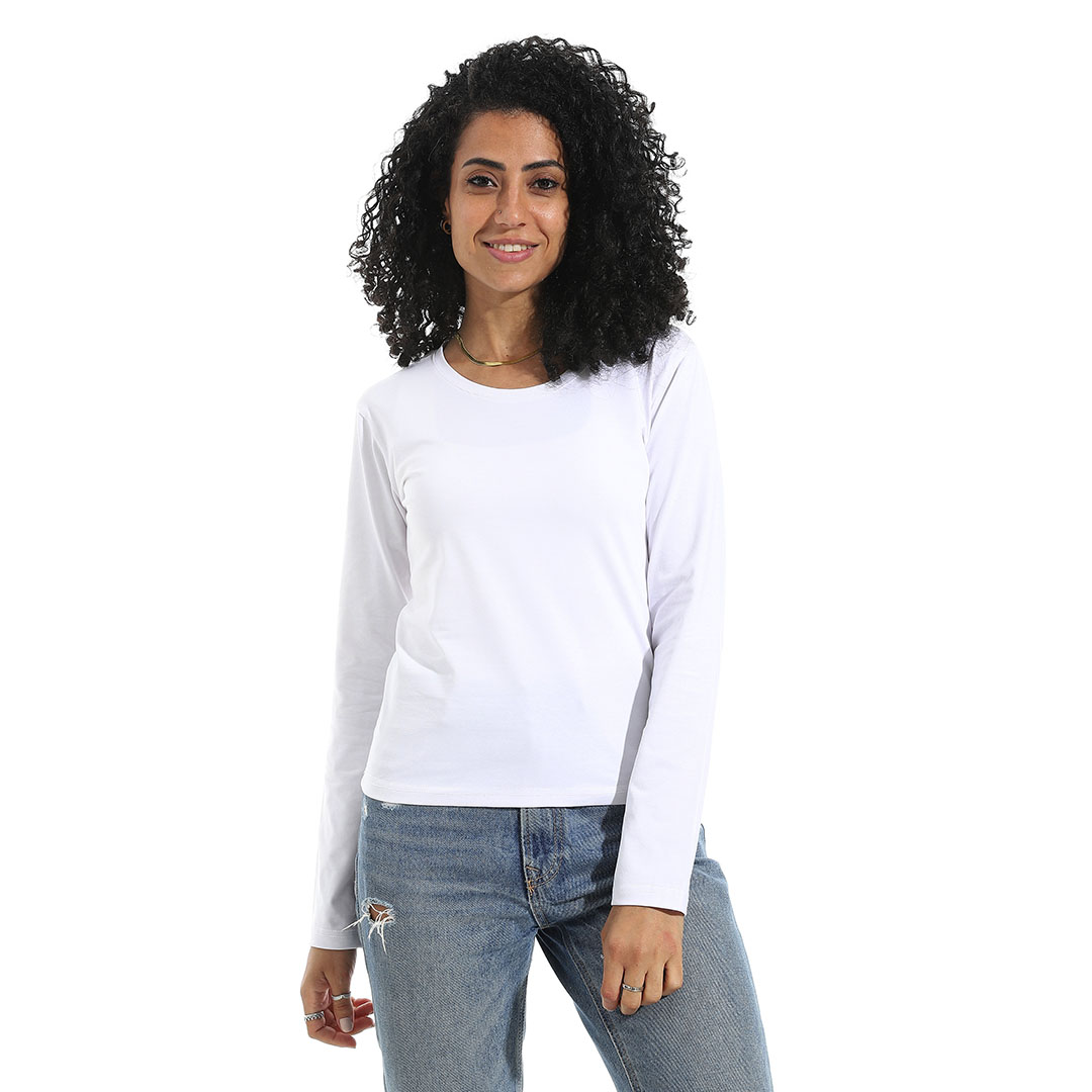 تيشيرت ليكرا بكم رقبة واسعة b27