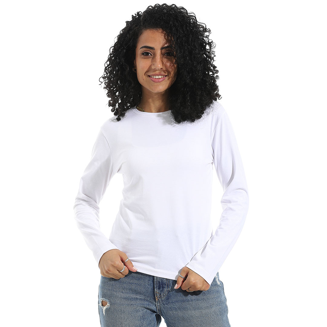 تيشيرت ليكرا بكم رقبة واسعة b28