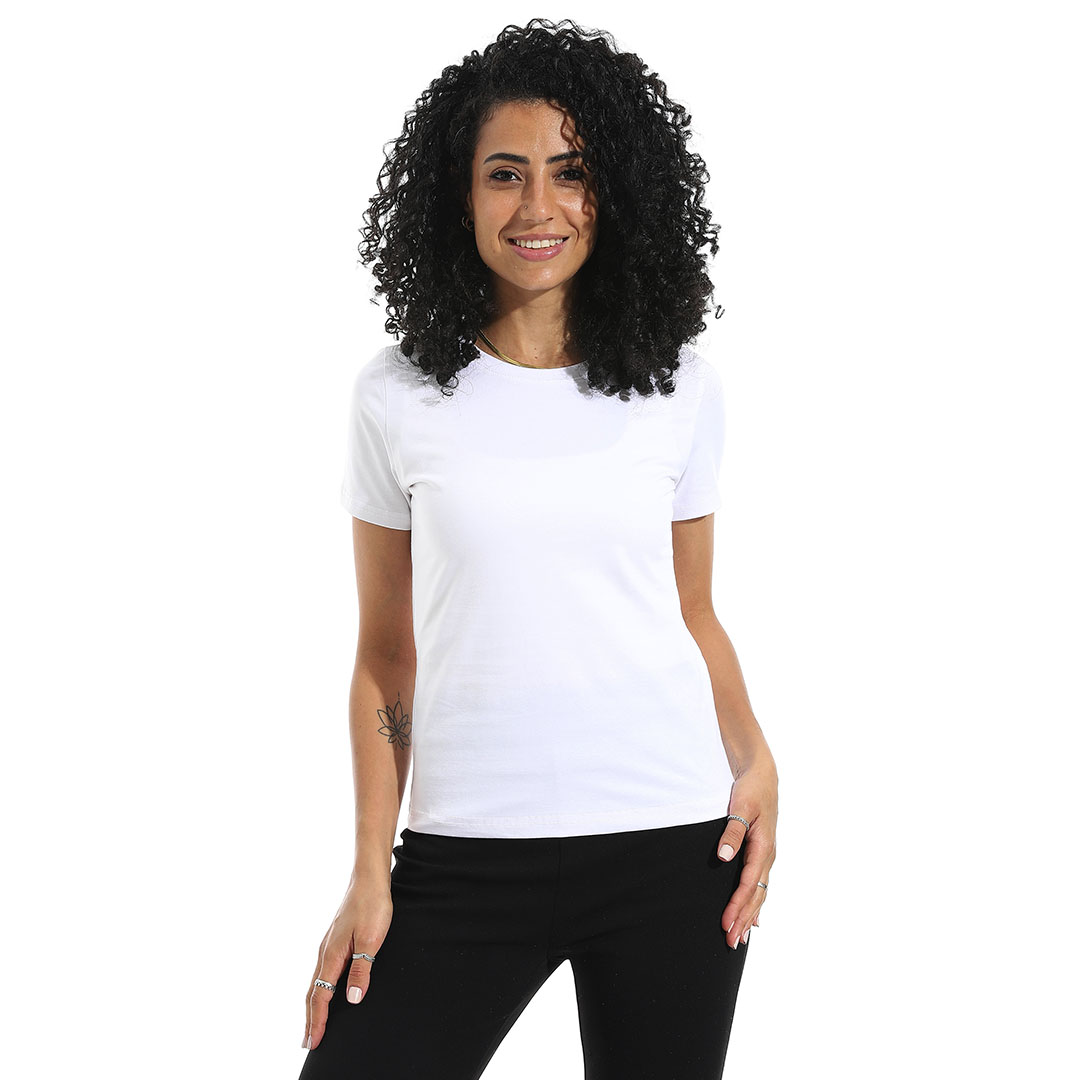 تيشيرت ليكرا نصف كم رقبة دائرية b33