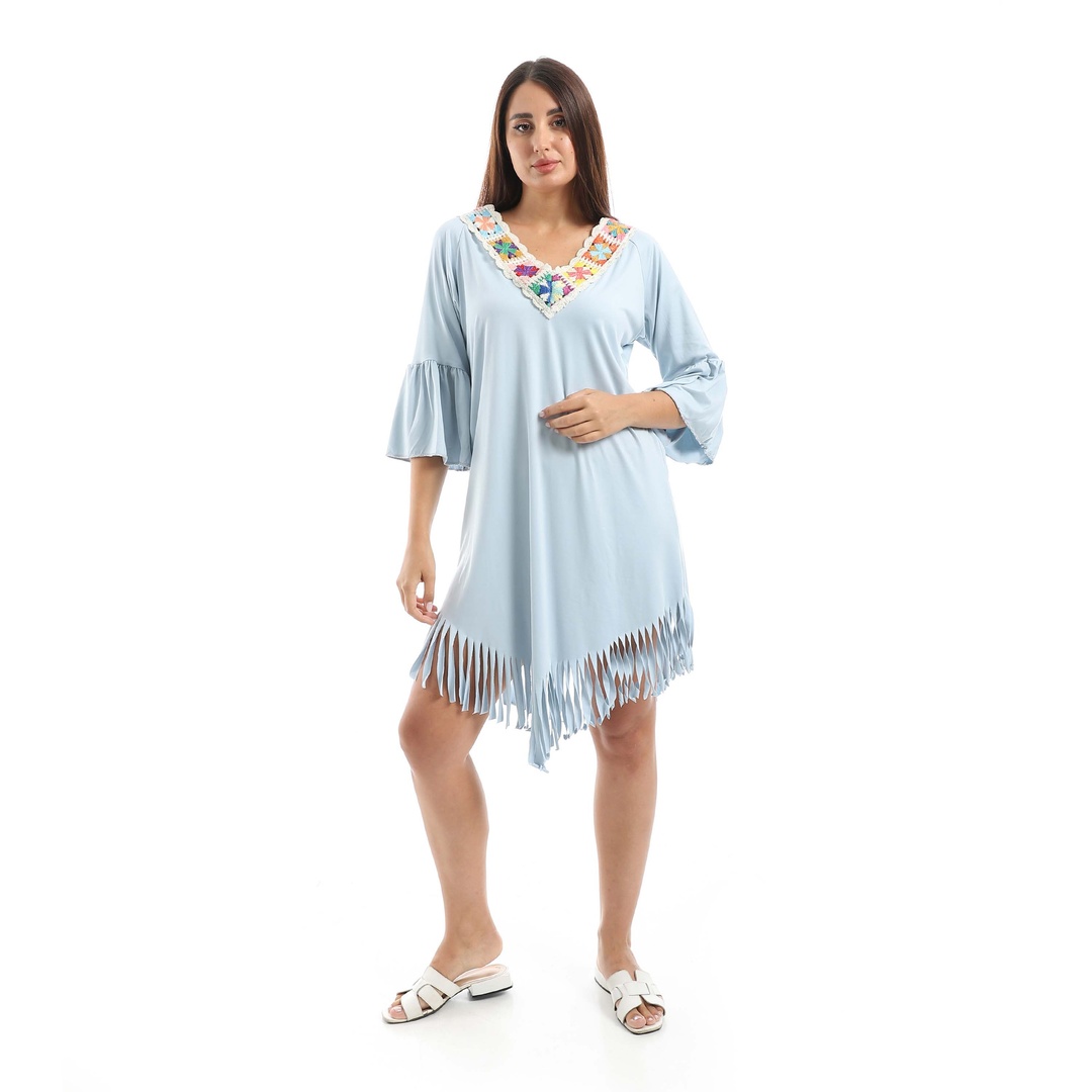 بلوزة طويلة بأكمام طويلة حريمي b39