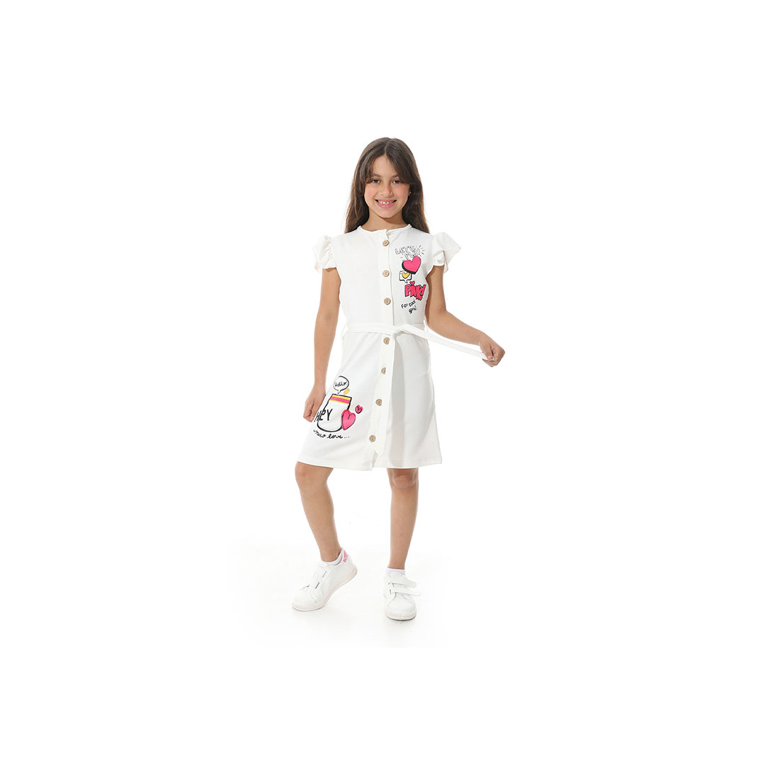 فستان مطبوع من الأمام g05