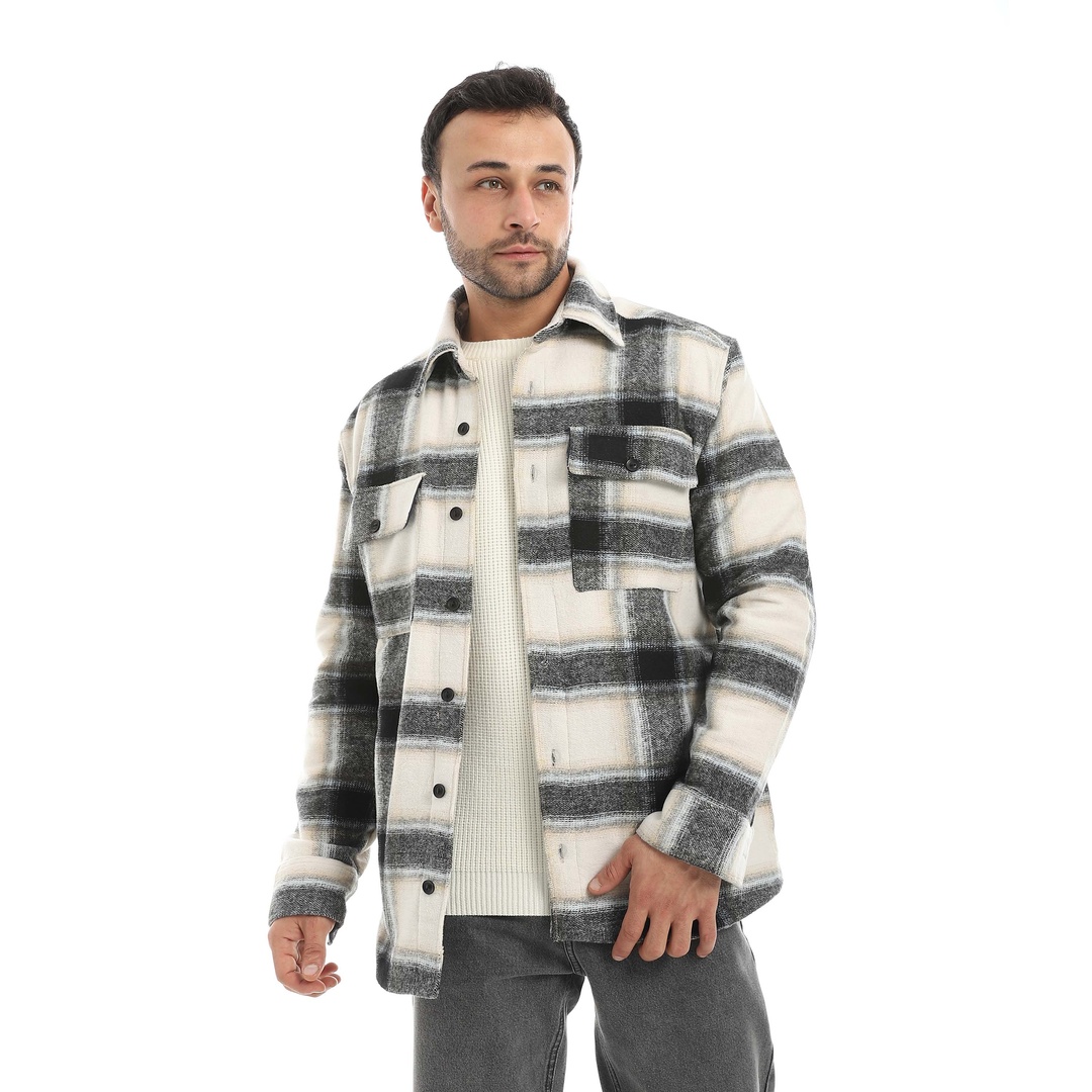 قميص شمواه كاروهات رجالي m4421