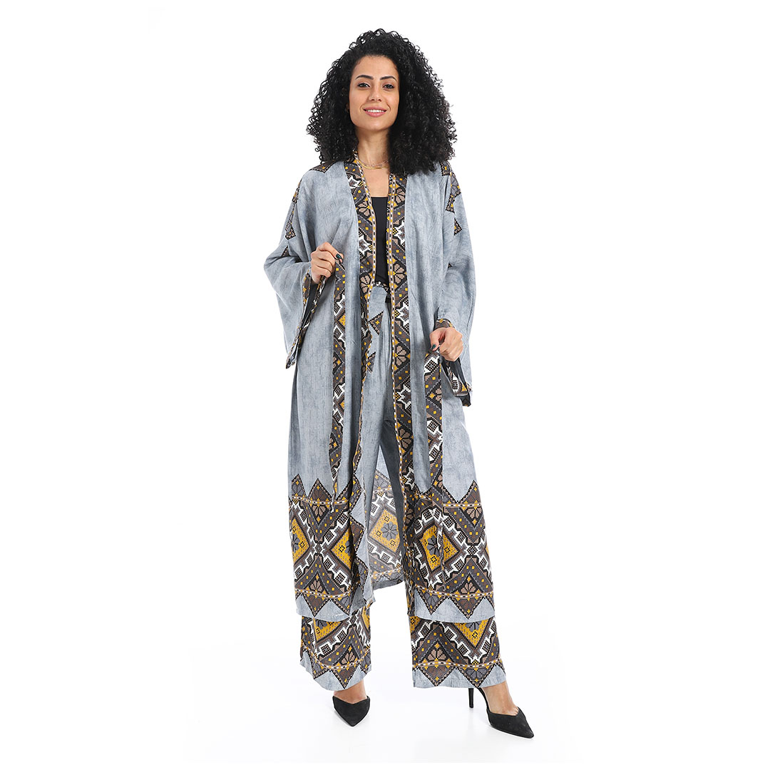 سوت كيمونو مطبوعة حريمي s2184