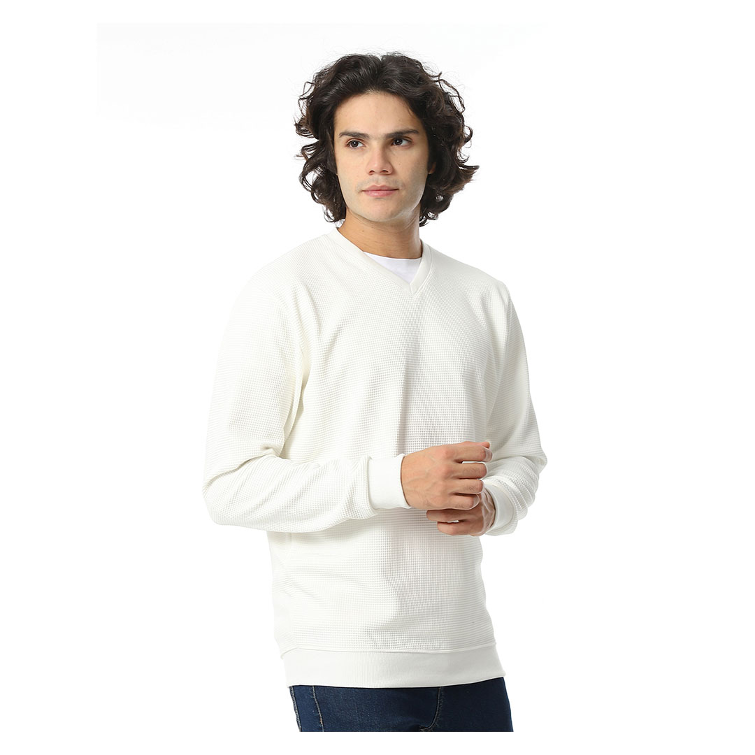 بلوفر رقبة شكل v رجالي A02