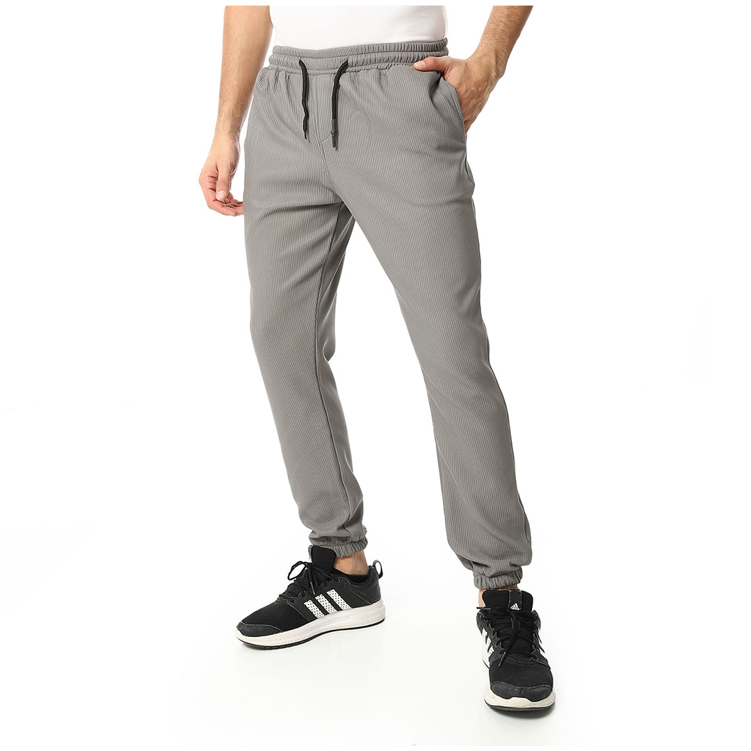 بنطلون سادة رجالي - رمادي A22