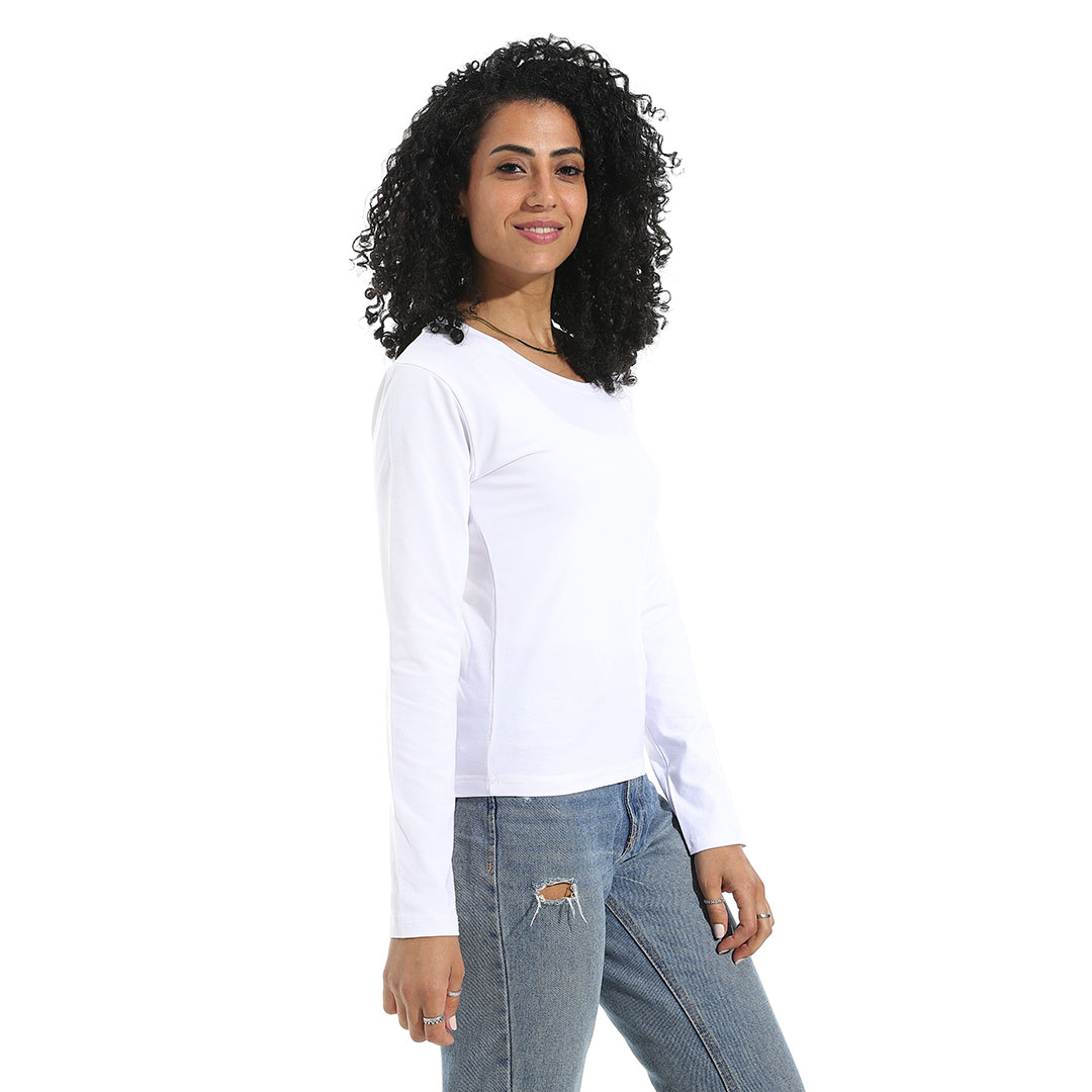 تيشيرت ليكرا بكم رقبة واسعة b27