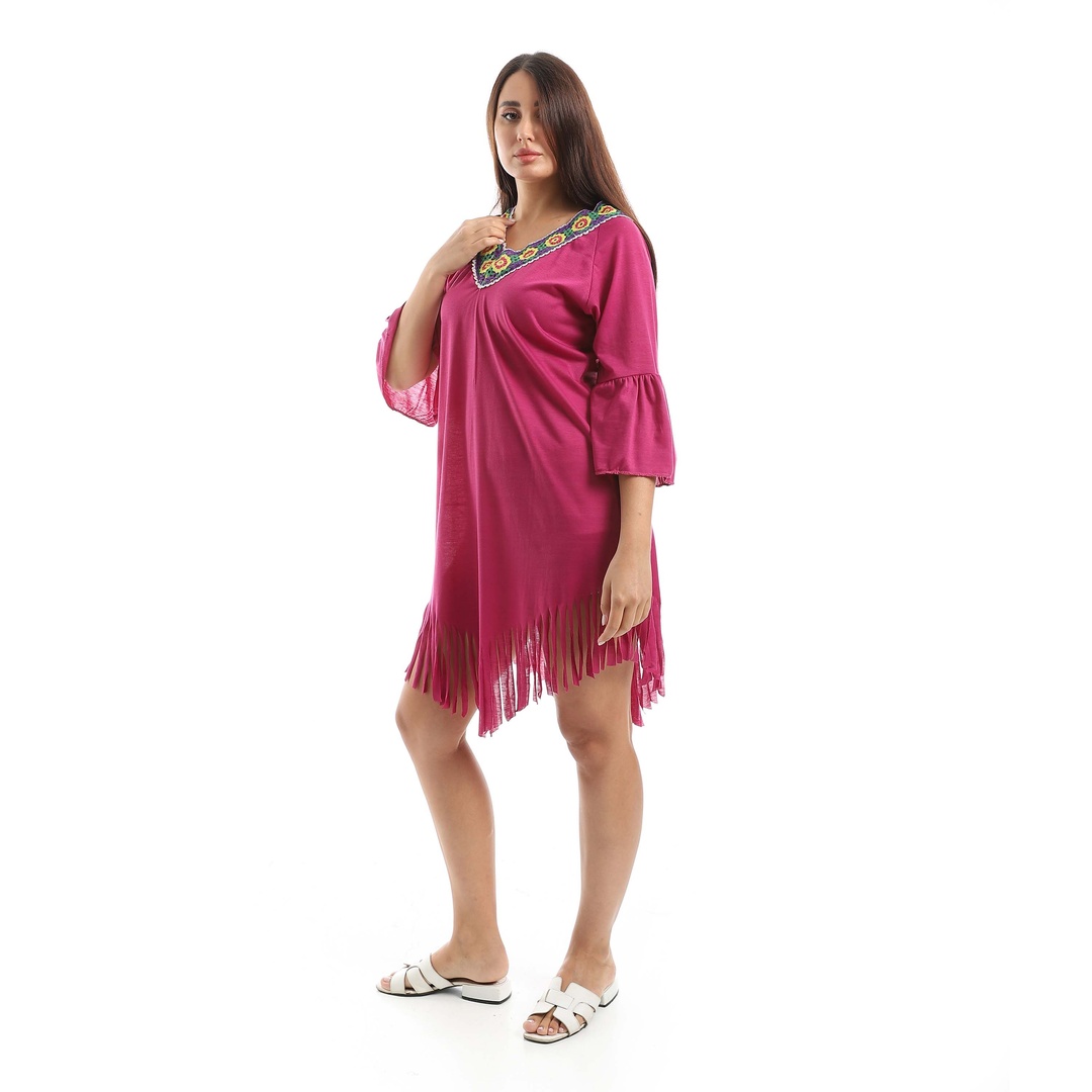 بلوزة طويلة بأكمام حريمي b41