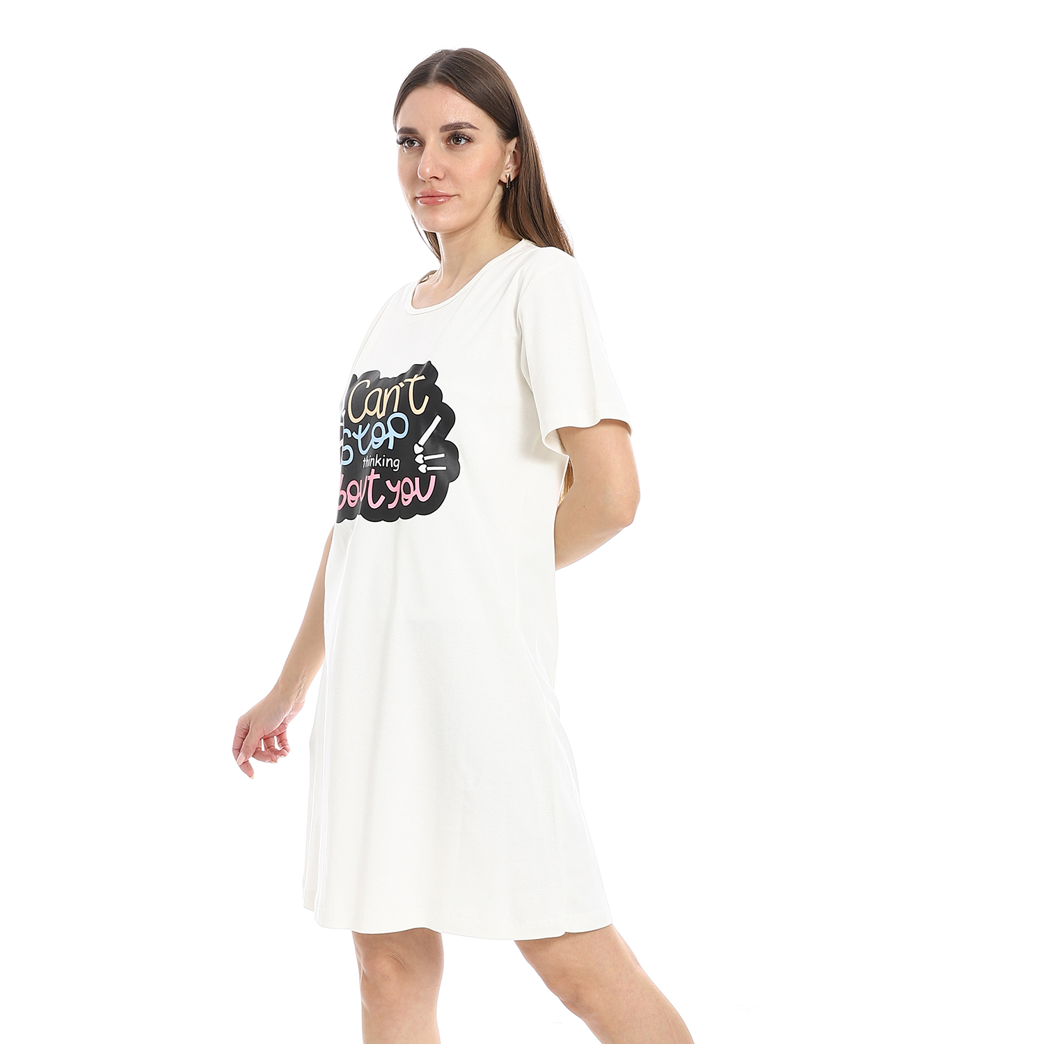 قميص نوم بأكمام قصيرة - h04