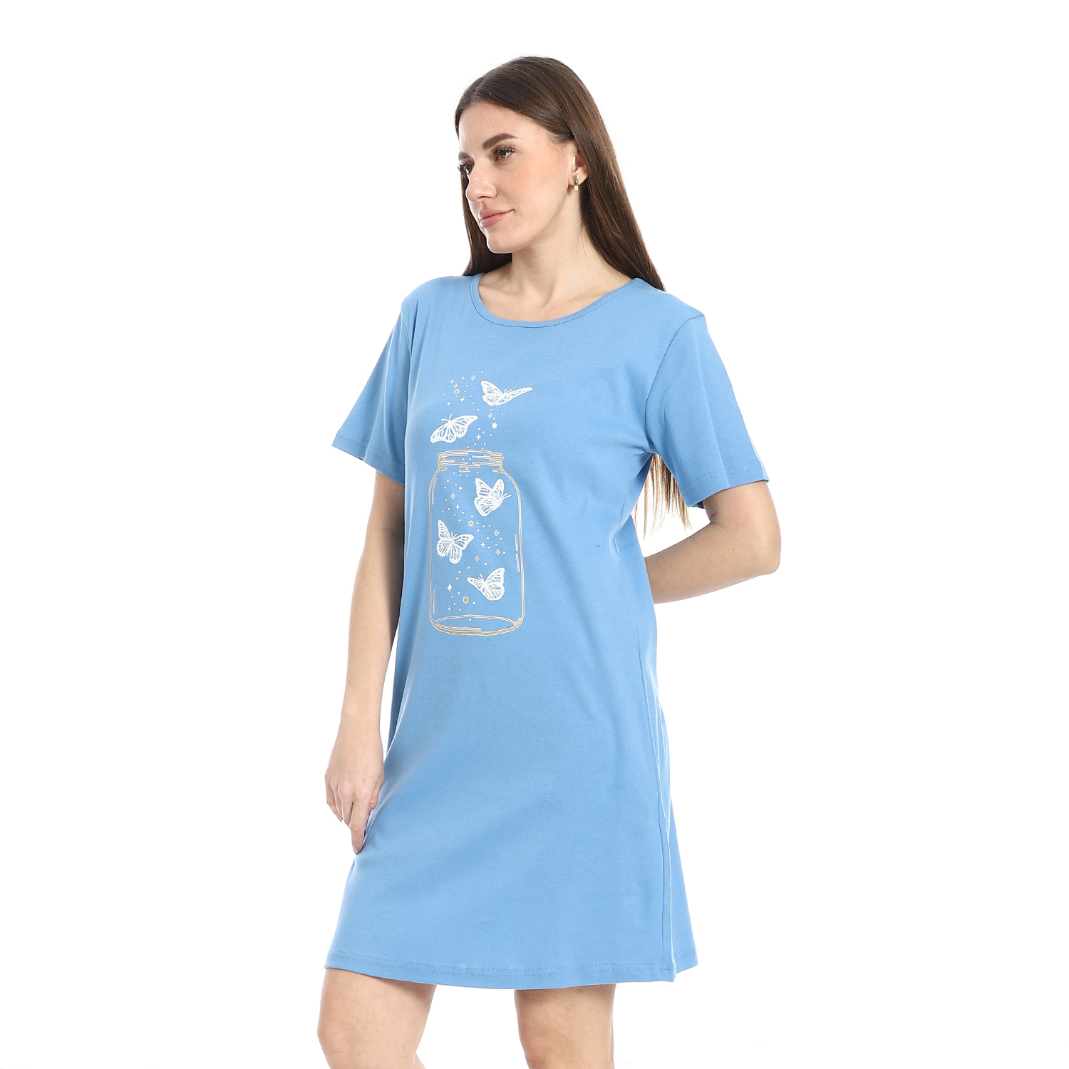 قميص نوم بأكمام قصيرة - h08