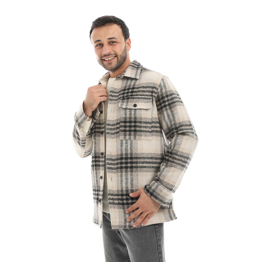 قميص شمواه كاروهات رجالي m4421